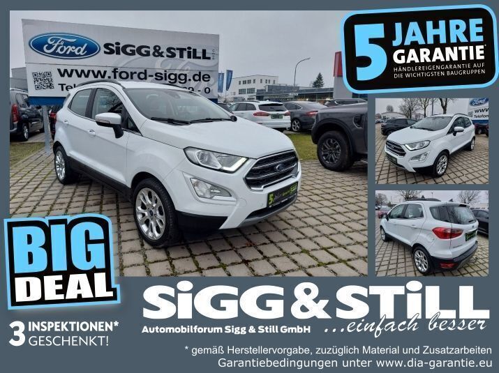 Frostweiß Gebraucht 2021 Ford Ecosport Titanium SUV | 13.490 € (Guter Preis) - Bild 1/4