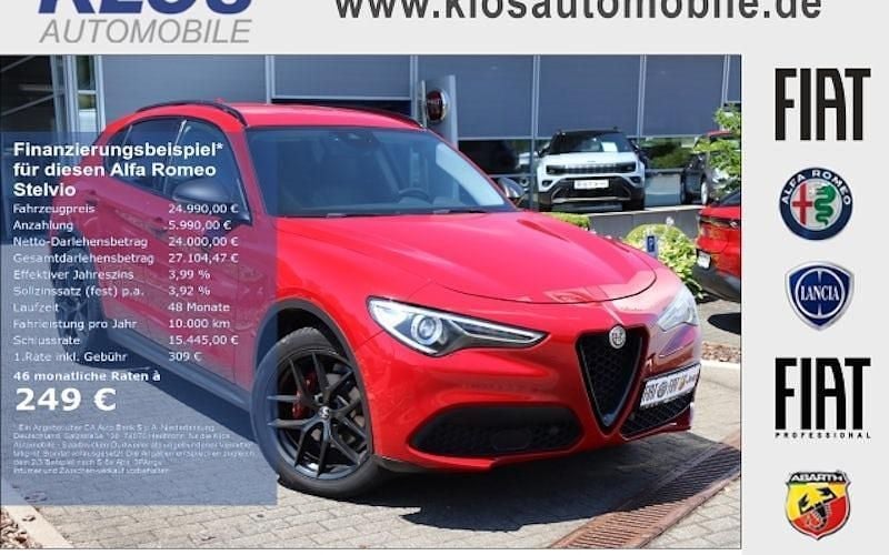 Rot Gebraucht 2019 Alfa Romeo Stelvio Tech Edition SUV | 24.990 € (Superpreis) - Bild 1/4