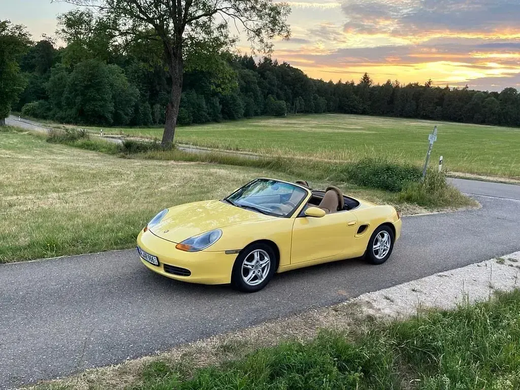 Gebraucht Porsche Boxster 204 PS (150 kW) 1998 Gelb Cabrio
