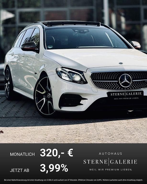 Manufaktur diamantweiß Gebraucht 2017 Mercedes E43 AMG AMG line Limousine | 27.900 € (Superpreis) - Bild 1/4