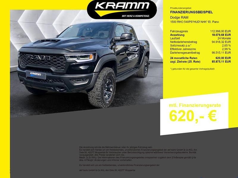 Neu Dodge Ram 548 PS (403 kW) 2025 Schwarz Pickup