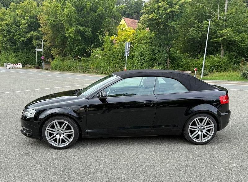 Schwarz Gebraucht 2011 Audi A3 Cabriolet S-Line Cabrio | 7.990 € (Fairer Preis) - Bild 1/4