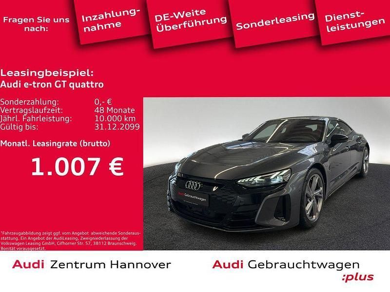 Daytonagrau perleffekt Gebraucht 2022 Audi e-tron GT quattro Ambiente Limousine | 65.990 € (Etwas zu teuer) - Bild 1/4