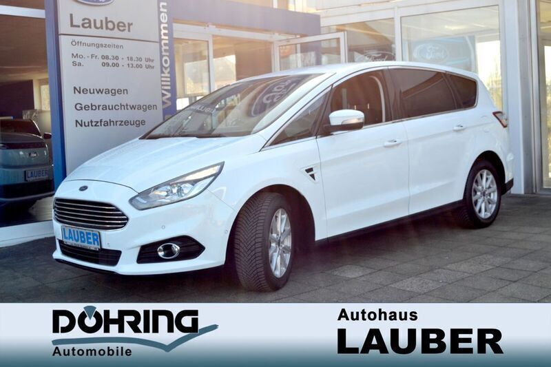 Weiß Gebraucht 2018 Ford S-MAX Titanium Van / Kleinbus | 19.940 € (Fairer Preis) - Bild 1/4