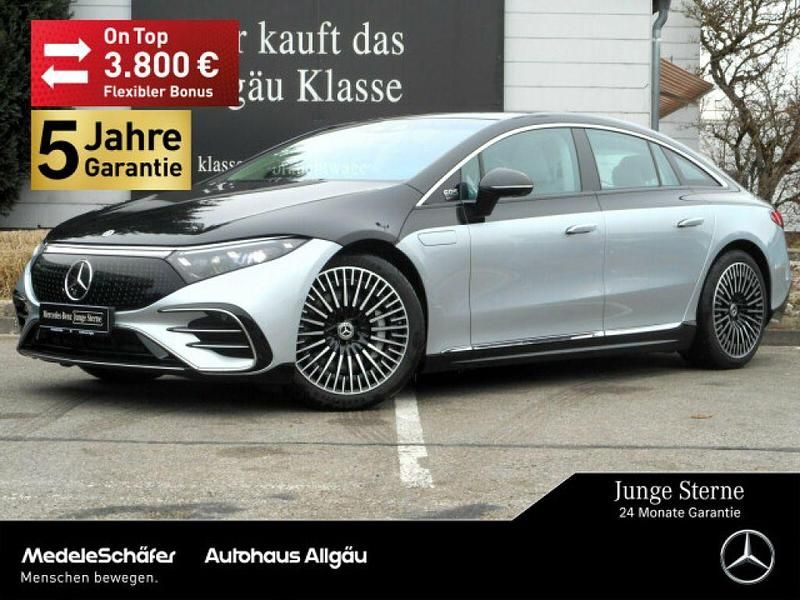 Lack hightechsilber (metallic) Gebraucht 2021 Mercedes EQS580 AMG Limousine | 84.769 € - Bild 1/4