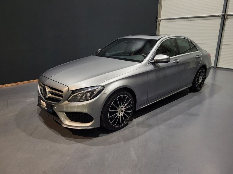 Palladiumsilber metalliclack Gebraucht 2015 Mercedes C250 AMG Limousine | 23.950 € (Teuer) - Bild 1/4