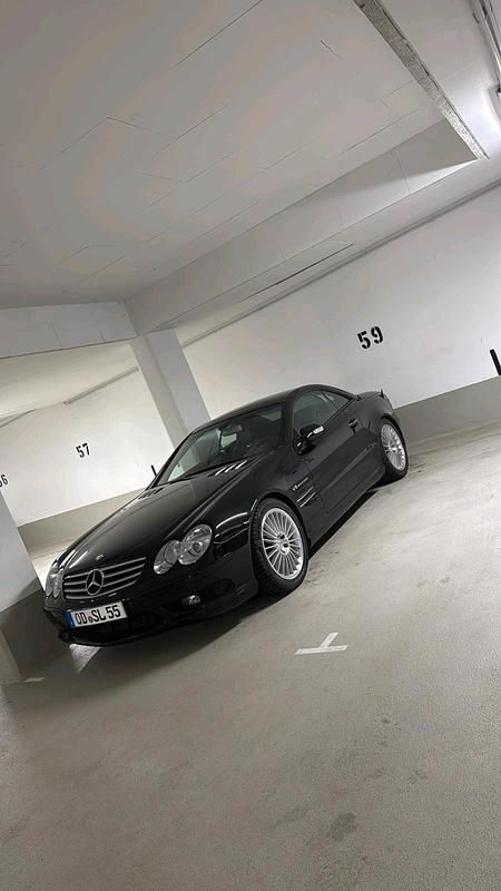 Schwarz Gebraucht 2002 Mercedes SL55 AMG AMG Cabrio | 28.555 € - Bild 1/4