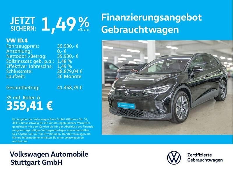 0e grenadillschwarz metallic Gebraucht 2025 VW ID.4 Move SUV | 39.930 € (Superpreis) - Bild 1/4