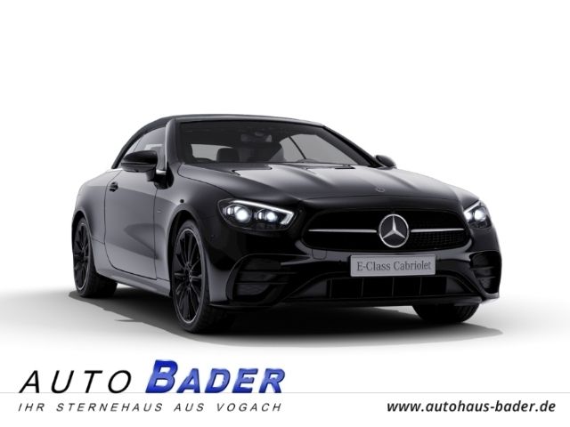 Schwarz Gebraucht 2023 Mercedes E450 AMG line Cabrio | 75.400 € (Teuer) - Bild 1/4