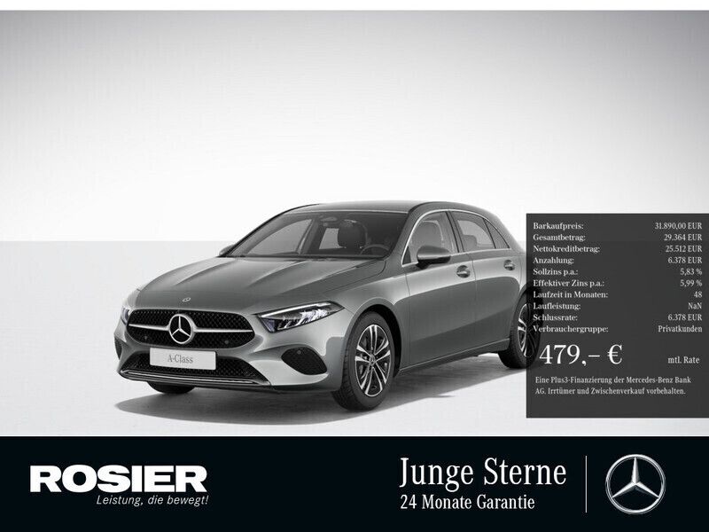 Grau / mountaingrau (metallic) Gebraucht 2024 Mercedes 200 Advanced Coupé | 31.890 € - Bild 1/4