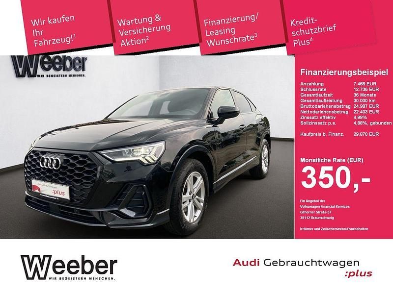 Mythosschwarz (metallic) Gebraucht 2022 Audi Q3 Sportback Ambiente SUV | 29.870 € (Superpreis) - Bild 1/4