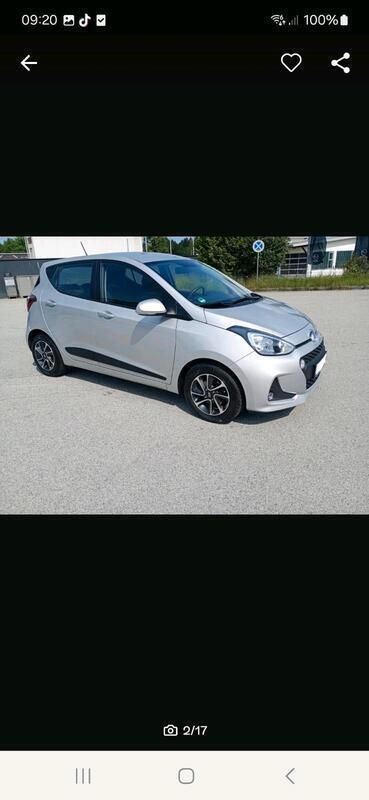 Silber Gebraucht 2017 Hyundai i10 Style Kleinwagen | 8.400 € (Fairer Preis) - Bild 1/4