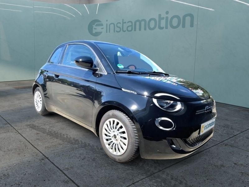 Schwarz Gebraucht 2021 Fiat 500e Action Limousine | 14.890 € (Teuer) - Bild 1/4