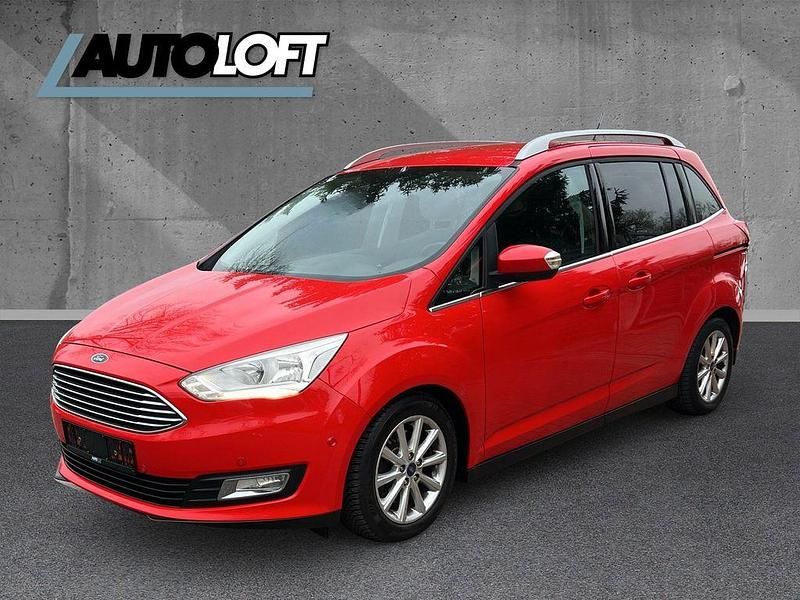 Gebraucht Ford Grand C-Max Titanium 125 PS (91 kW) 2017 Rot Van / Kleinbus