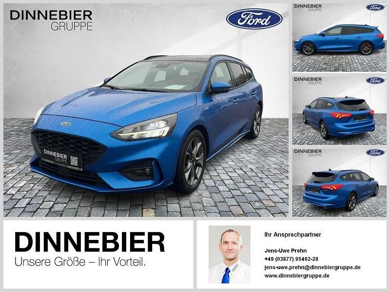 Blau (metallic) Gebraucht 2020 Ford Focus ST-Line X Kombi | 19.788 € (Fairer Preis) - Bild 1/2