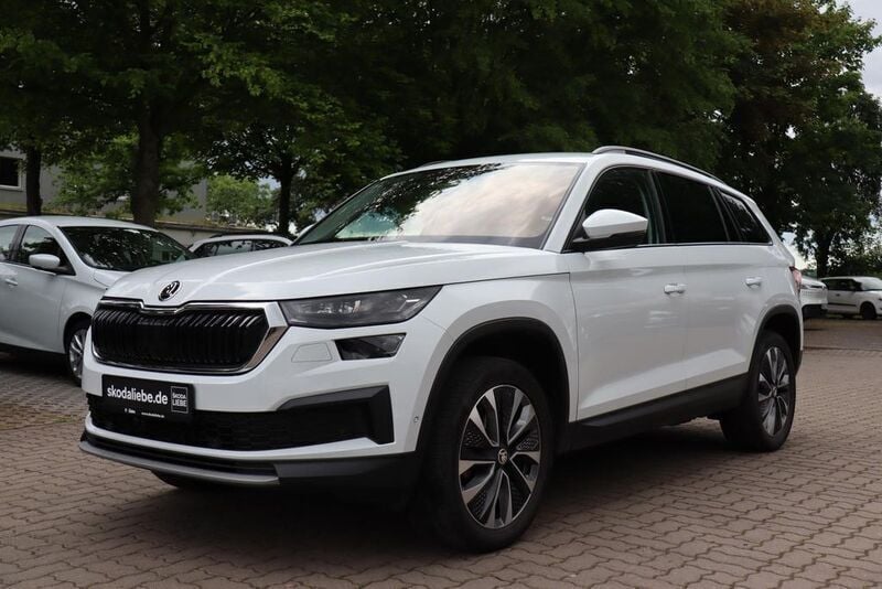 Moonweiss metallic Gebraucht 2022 Skoda Kodiaq Tour SUV | 30.889 € (Superpreis) - Bild 1/4