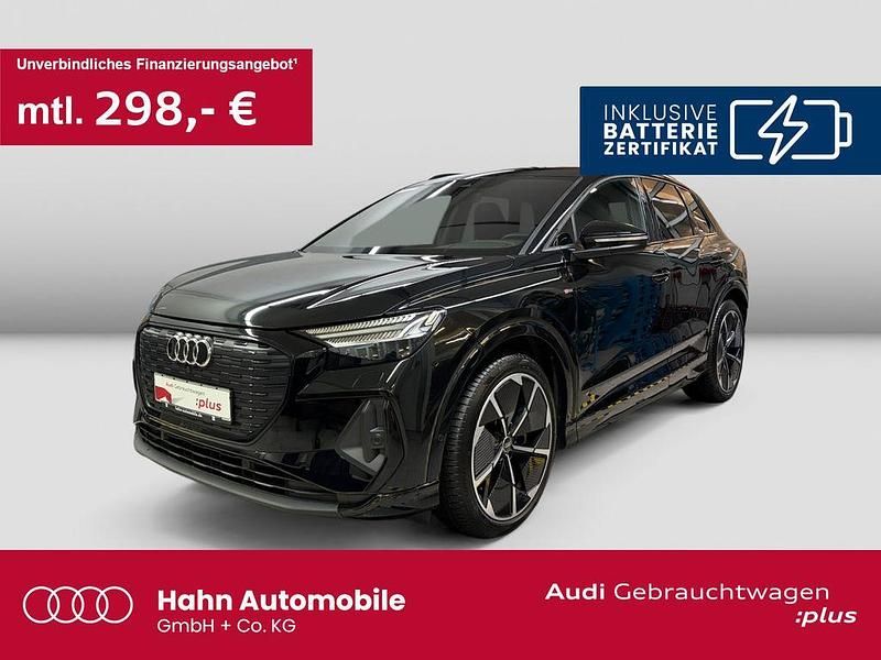 Mythosschwarz metallic Gebraucht 2022 Audi Q4 e-tron S-Line SUV | 41.930 € (Teuer) - Bild 1/3