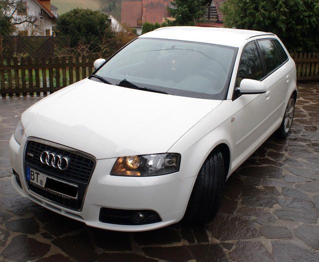 Gebraucht Audi A3 Sportback S-Line 231 PS (169 kW) 2008 Weiß metallic Kleinwagen