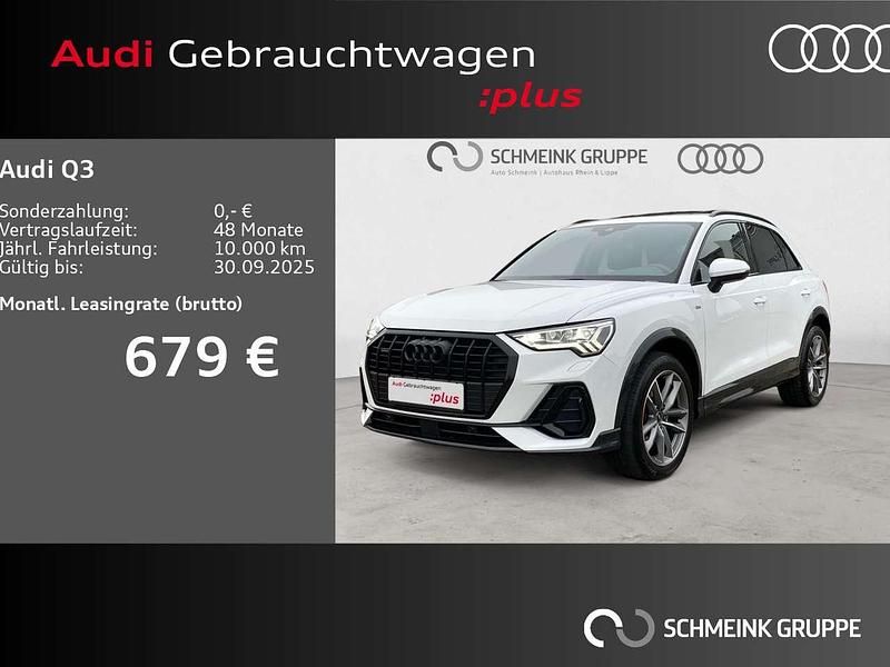 Gletscherweiß metallic (metallic) Gebraucht 2024 Audi Q3 Ambiente SUV | 48.980 € - Bild 1/3