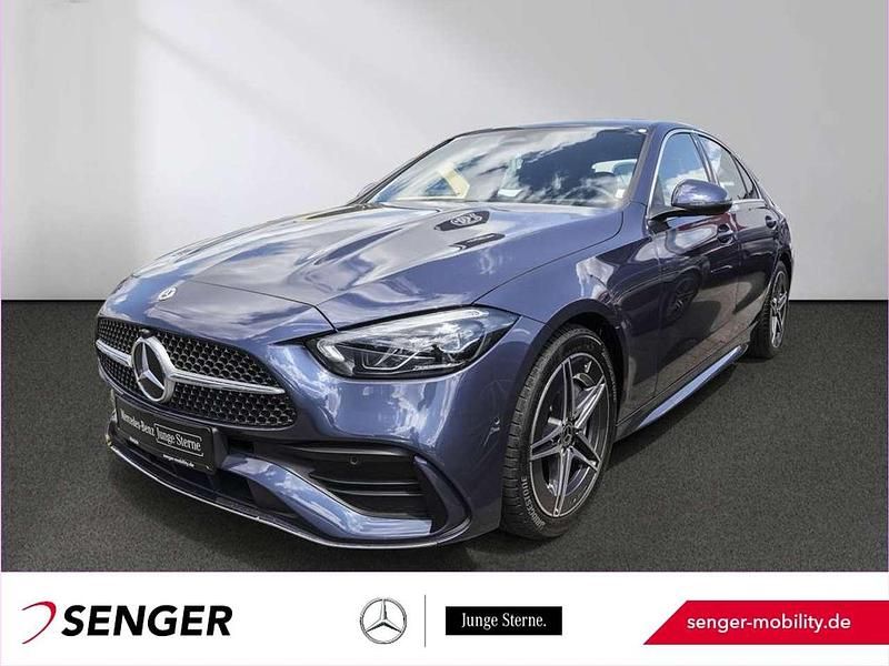 Blau Gebraucht 2024 Mercedes C220 AMG Limousine | 42.230 € (Fairer Preis) - Bild 1/4