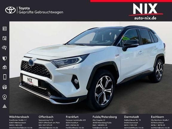 Novaweiß perleffekt / dach schwarz Gebraucht 2021 Toyota RAV4 Hybrid Style SUV | 34.990 € (Guter Preis) - Bild 1/4