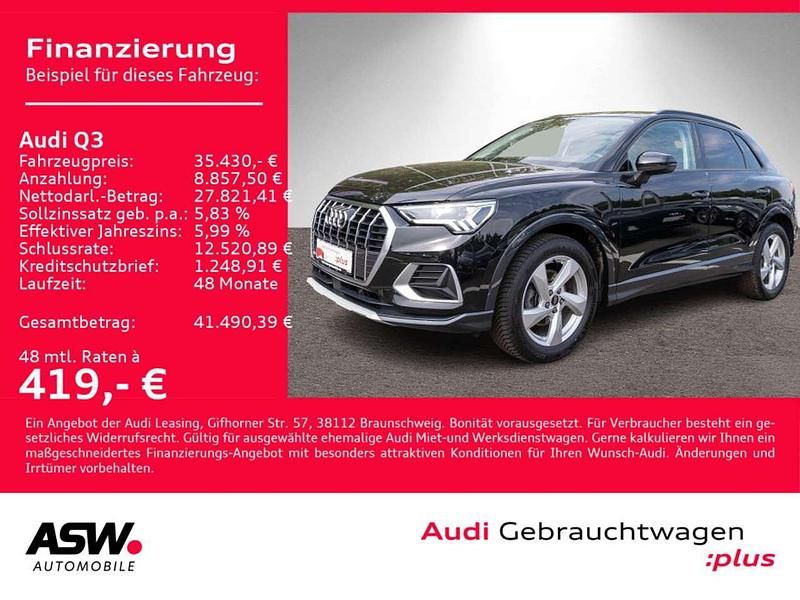 Mythosschwarz metallic Gebraucht 2024 Audi Q3 Advanced Plus SUV | 35.430 € (Fairer Preis) - Bild 1/4
