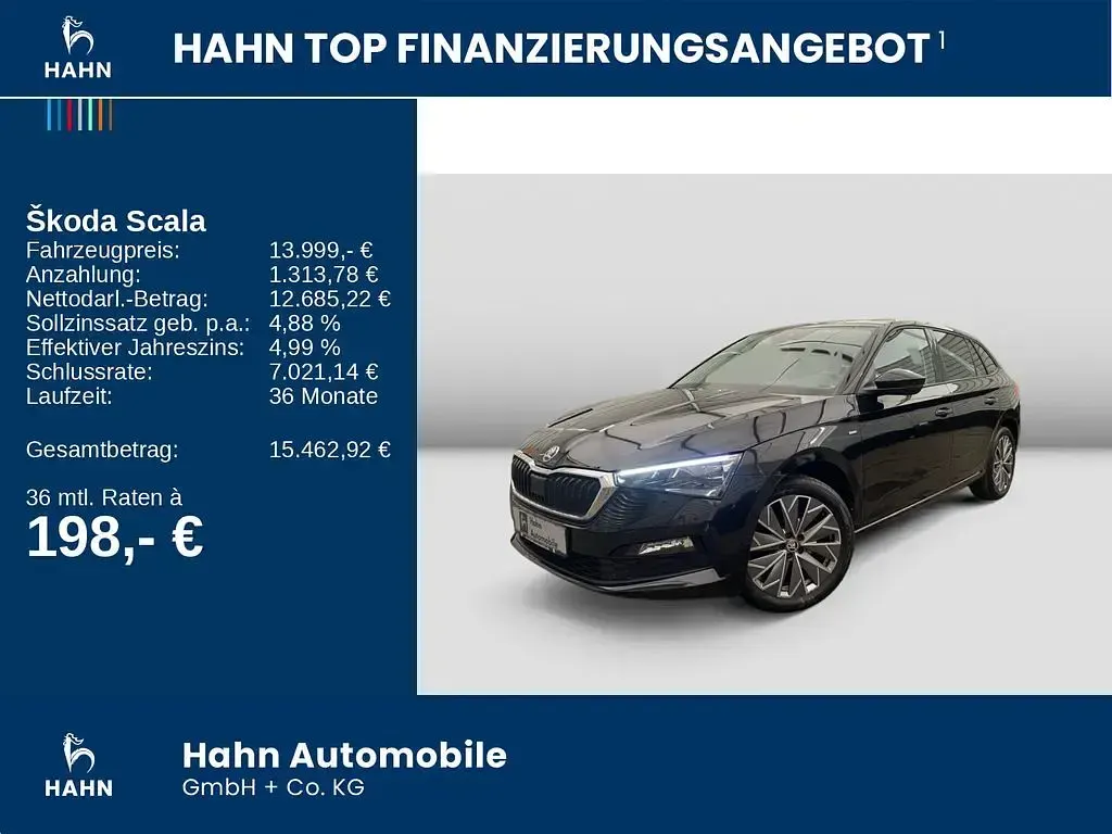 Gebraucht Skoda Scala Clever 110 PS (80 kW) 2021 Schwarzmagic perleffekt Kleinwagen