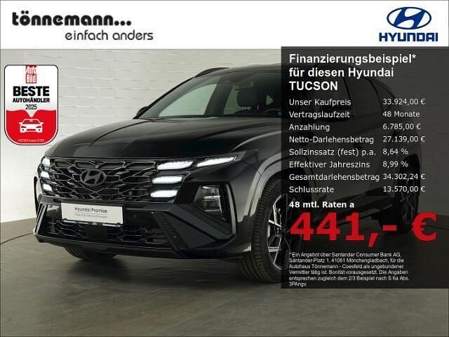 Schwarz Gebraucht 2024 Hyundai Tucson N Line SUV | 37.824 € (Teuer) - Bild 1/4