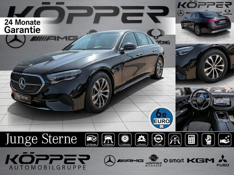 Obsidianschwarz Gebraucht 2024 Mercedes E200 Advanced Plus Limousine | 49.998 € - Bild 1/4