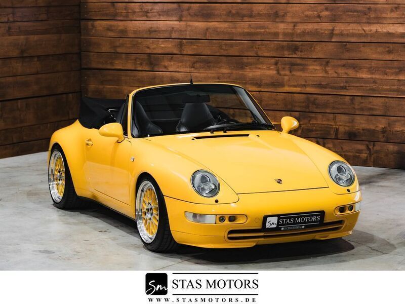 Speedgelb Gebraucht 1996 Porsche 911 Carrera Cabriolet Cabrio | 109.990 € - Bild 1/4