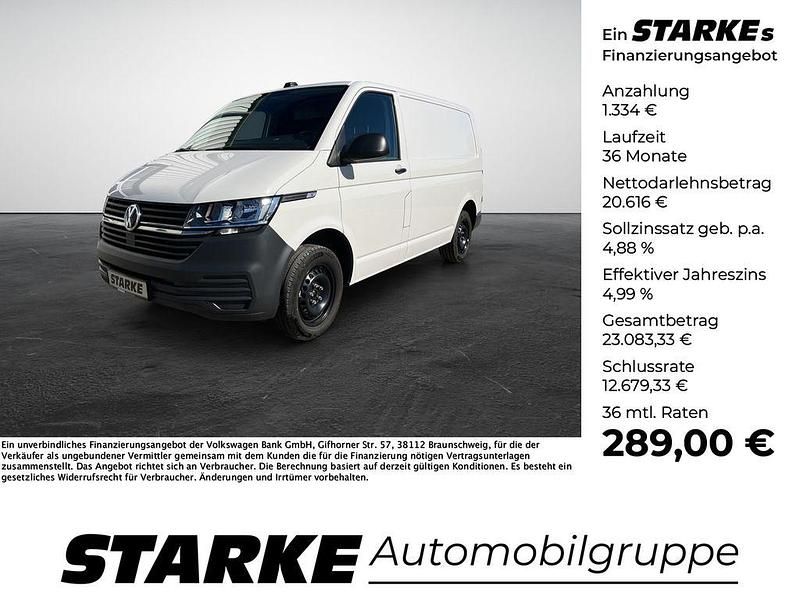 Weiß (candyweiß) Gebraucht 2021 VW T6.1 Van | 21.950 € - Bild 1/4