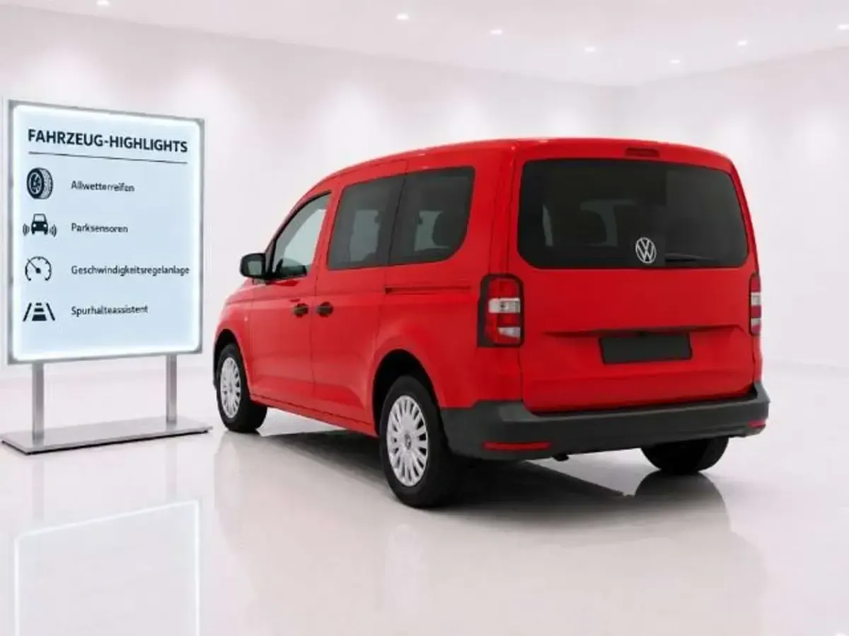 Gebraucht VW Caddy Basis 102 PS (75 kW) 2022 Rot Van / Kleinbus