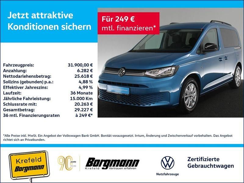 Gebraucht VW Caddy Life 102 PS (75 kW) 2025 Blau / costa azul Van / Kleinbus