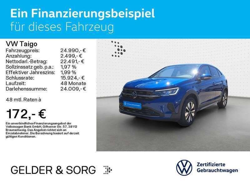 Blau Gebraucht 2024 VW Taigo Life SUV | 24.990 € (Etwas zu teuer) - Bild 1/2