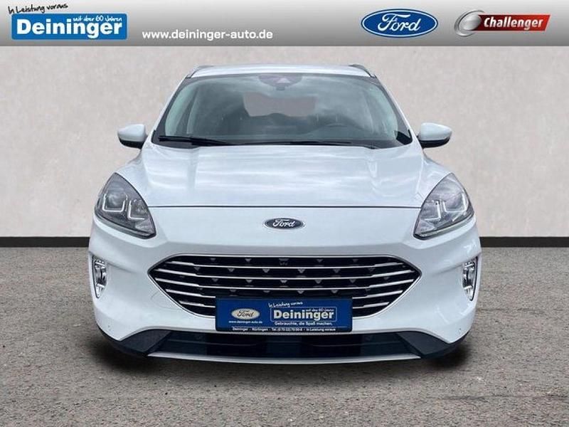 Frostweiß Gebraucht 2021 Ford Kuga Titanium SUV | 21.480 € (Guter Preis) - Bild 1/4