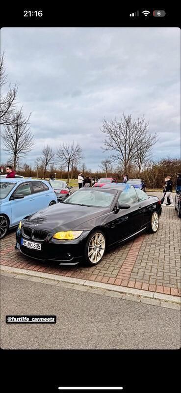Schwarz Gebraucht 2008 BMW 330 Cabriolet Shadowline Cabrio | 16.500 € (Etwas zu teuer) - Bild 1/4