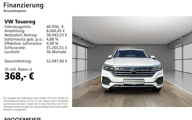 Używany VW Touareg Elegance 231 KM (169 kW) 2023 Biały SUV