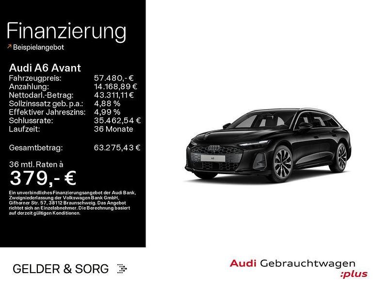 Gebraucht Audi A6 Sport 204 PS (150 kW) 2025 Mythosschwarz metallic Kombi