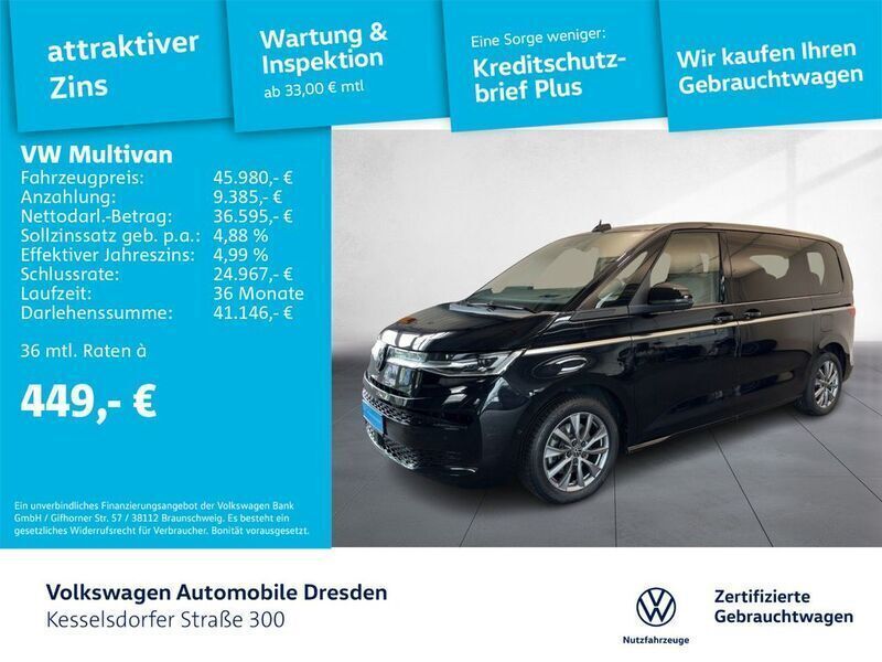 Schwarz Gebraucht 2022 VW T7 Style Van | 48.890 € (Fairer Preis) - Bild 1/4