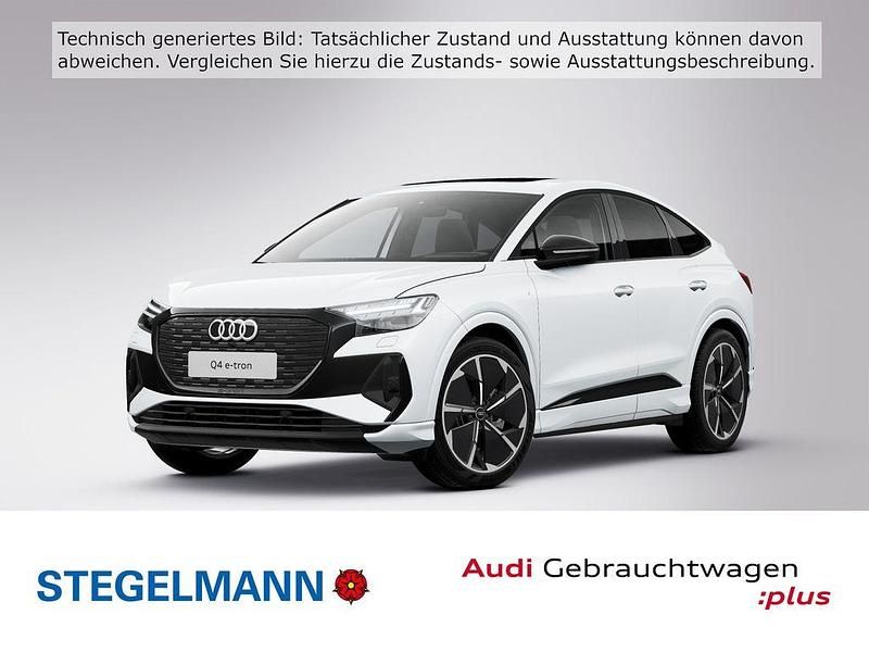 Gletscherweiß metallic Gebraucht 2021 Audi Q4 Sportback e-tron S-Line SUV | 32.790 € (Fairer Preis) - Bild 1/4