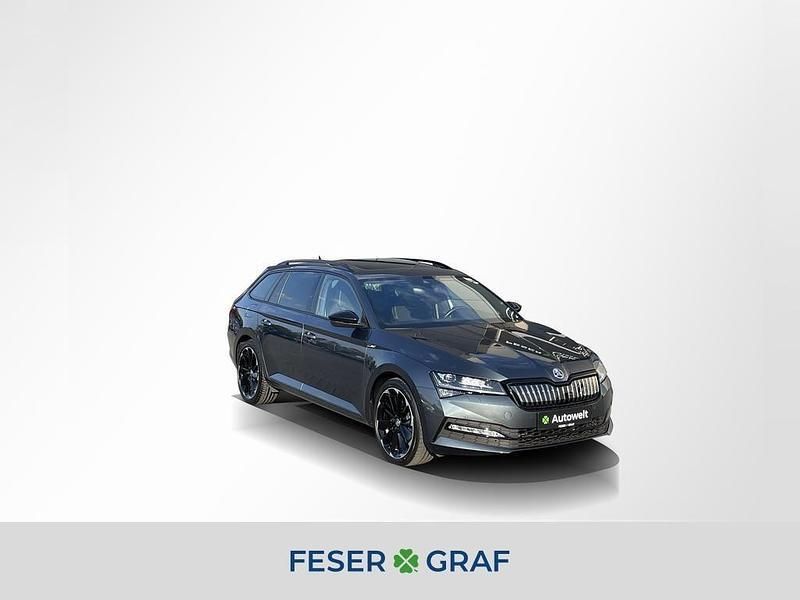 Quarzgrau metallic Gebraucht 2021 Skoda Superb SportLine Kombi | 24.890 € (Fairer Preis) - Bild 1/2
