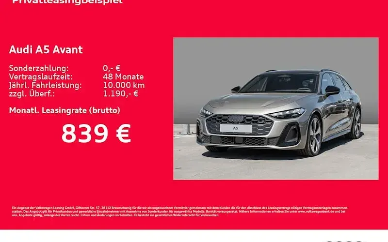Neu Audi A5 Ambiente 204 PS (150 kW) 2026 Beige Kombi