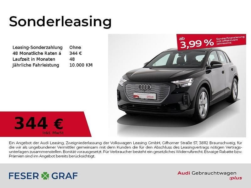 Schwarz Gebraucht 2024 Audi Q4 e-tron Ambiente SUV | 39.330 € (Etwas zu teuer) - Bild 1/4