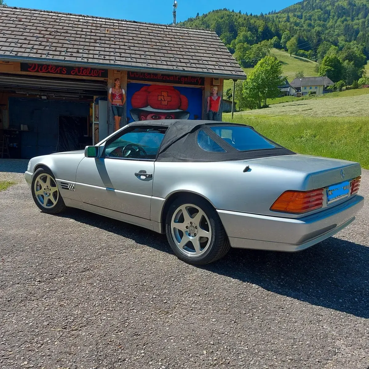 Gebraucht Mercedes SL320 Edition 1996 Silber Cabrio