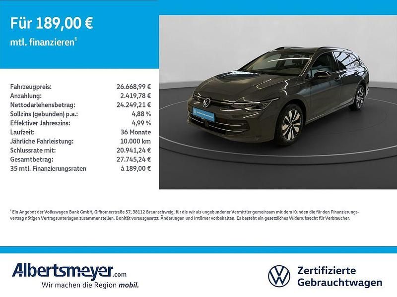 Grau Gebraucht 2025 VW Golf VIII Goal Kombi | 26.669 € (Guter Preis) - Bild 1/4