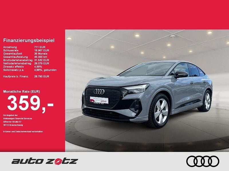 Grau Gebraucht 2022 Audi Q4 Sportback e-tron S-Line SUV | 28.790 € (Guter Preis) - Bild 1/4