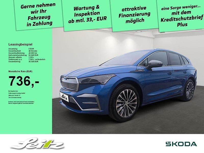 Race blau metallic Gebraucht 2025 Skoda Enyaq iV LAURIN & KLEMENT SUV | 52.798 € - Bild 1/3