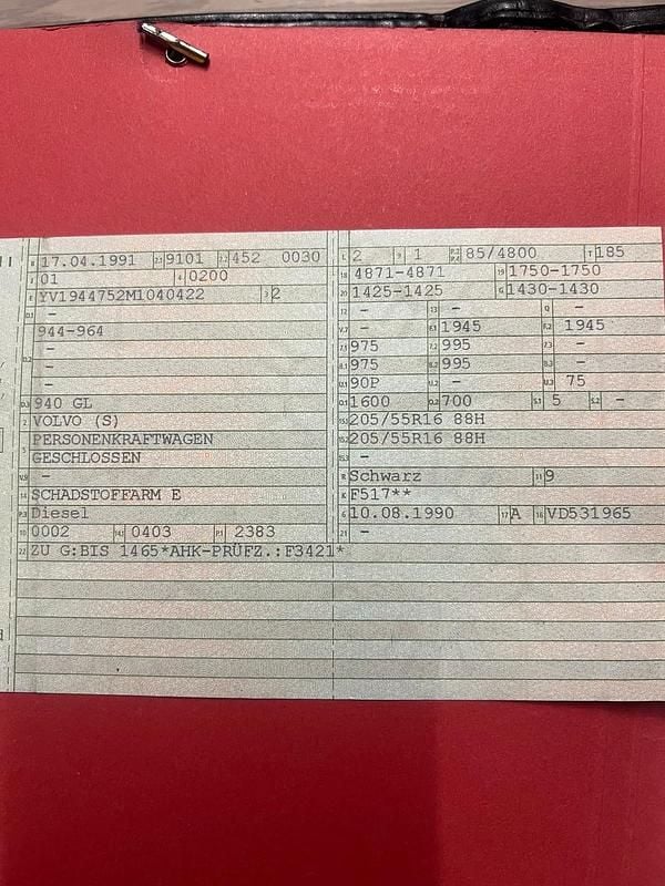 Second-hand Volvo 940 85 CP (62 kW) 1987 Negru Berlinǎ