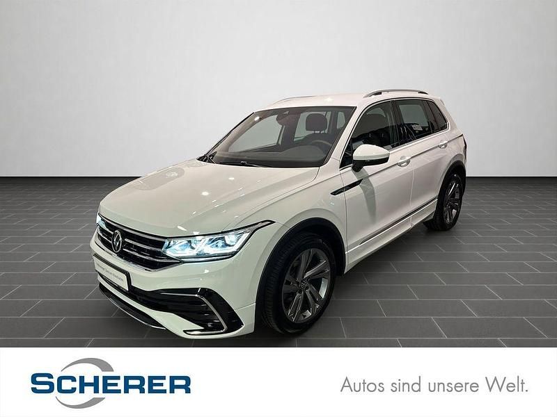 Pure white Gebraucht 2021 VW Tiguan R-line SUV | 27.900 € (Guter Preis) - Bild 1/4