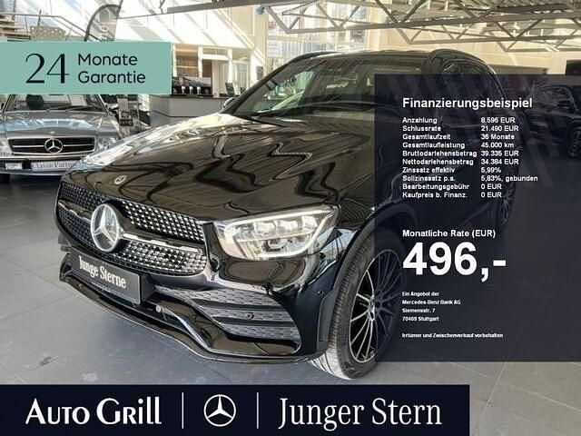 Schwarz Gebraucht 2021 Mercedes GLC300e AMG Coupé | 42.980 € (Guter Preis) - Bild 1/2